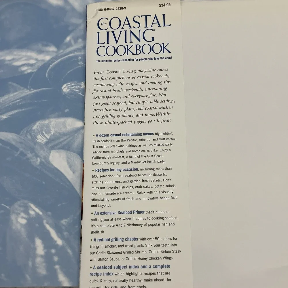 The Coastal Living Cookbook Recipe Collection Entertaining Table Party‎ Menus